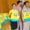 พิธีอัญเชิญผ้าไตร เครื่องสังฆทานพระราชทาน